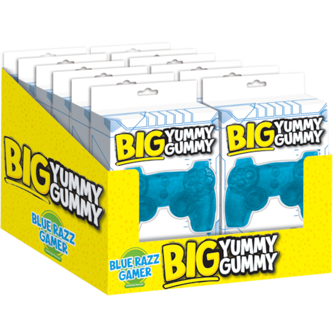 Big yummy Gummy Blue Razz Gamer 5.29oz X 12 Units
