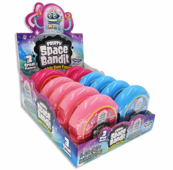 Kidsmania Space Bandit Gum 2.05oz X 12 Units