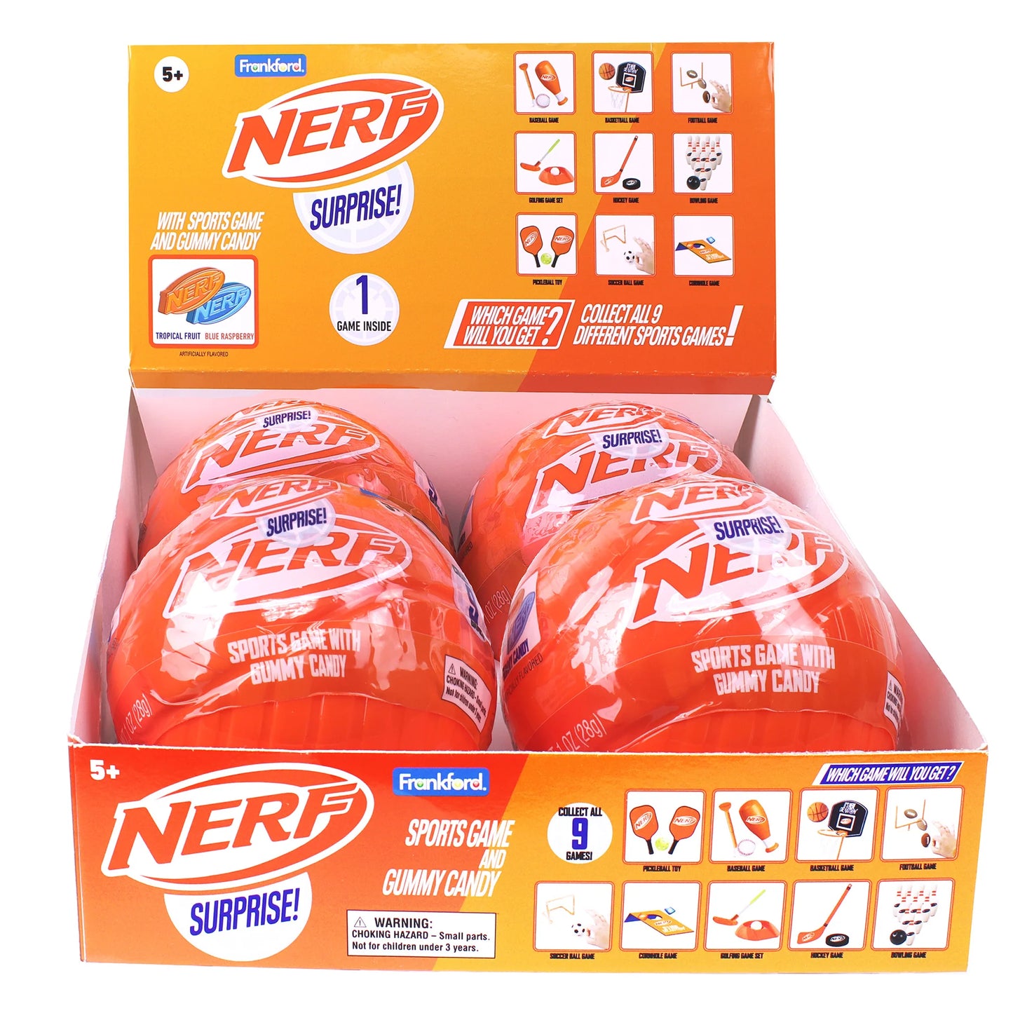 Frankford Nerf Surprise Sports Game Gummy 1oz X 4 Units