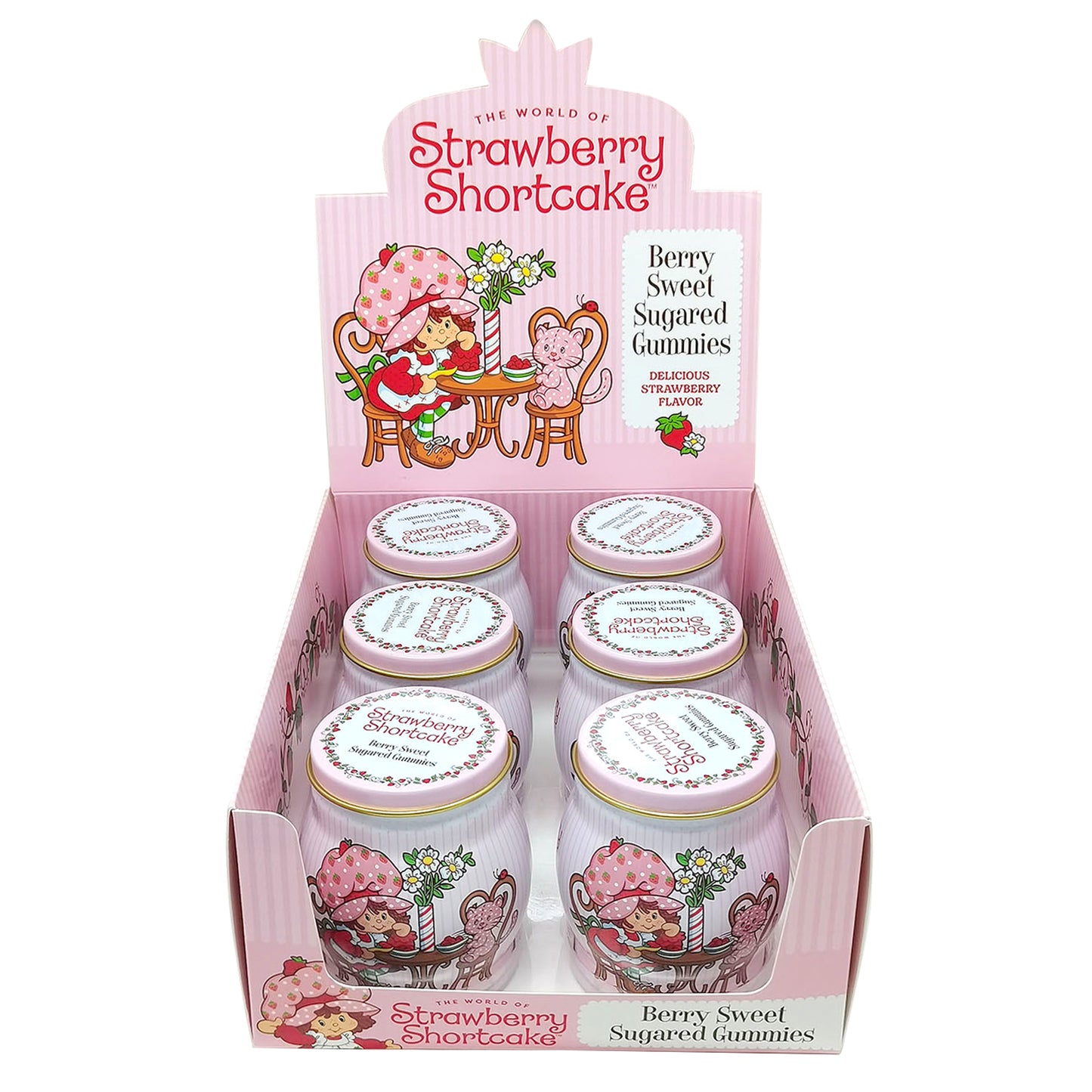 Boston America - Strawberry Shortcake Berry Sweet Sugared Gummies X 6 Units