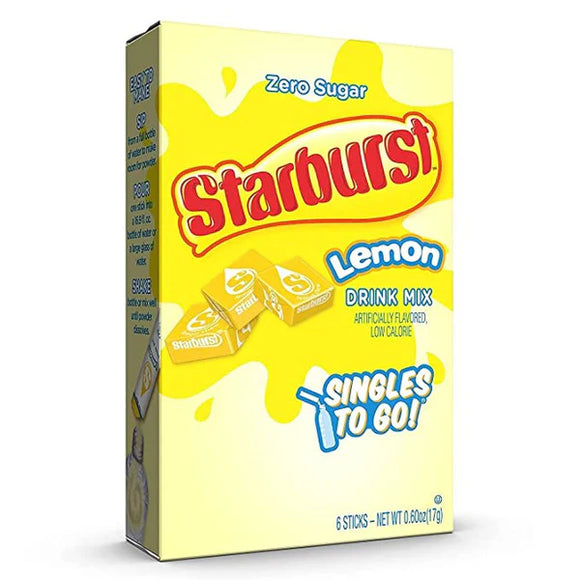 Singles to Go - Starburst - Lemon (6 Pack) X 12 Units