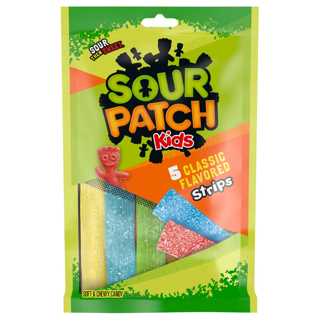 Sour Patch Kids Strips Peg Bag 3.5oz X 12 Units