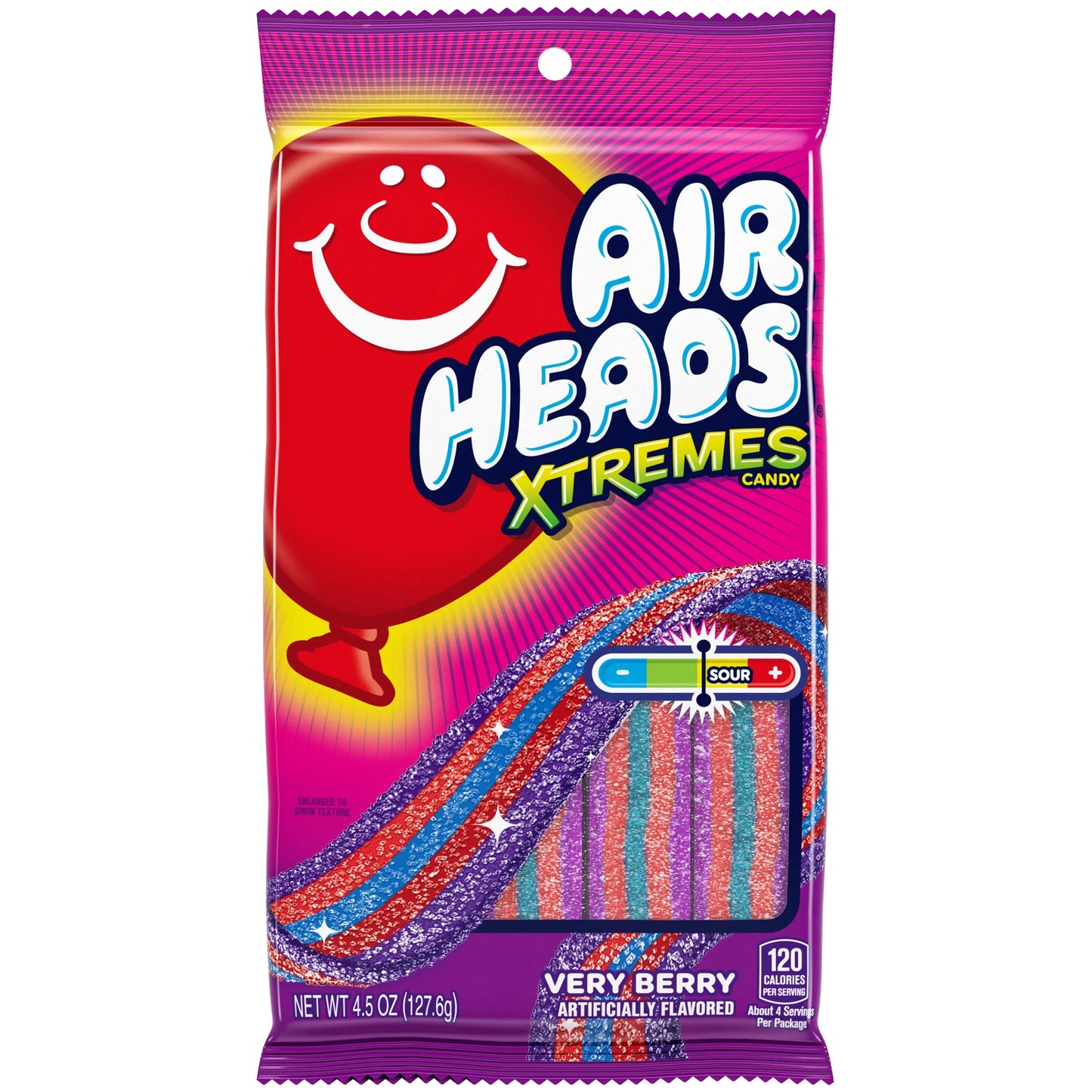 Airhead Extremes Belts Very Berry Peg Bag 4.5oz X 12 Units