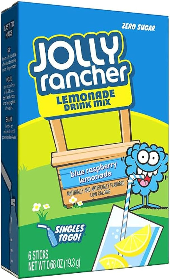 Singles to Go - Jolly Rancher - Blue Raspberry Lemonade (6 Pack) X 12 Units