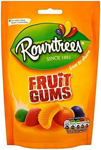 Uk Rowntrees Fruit Gums 150G X 10 Units // EXP Aug 2024