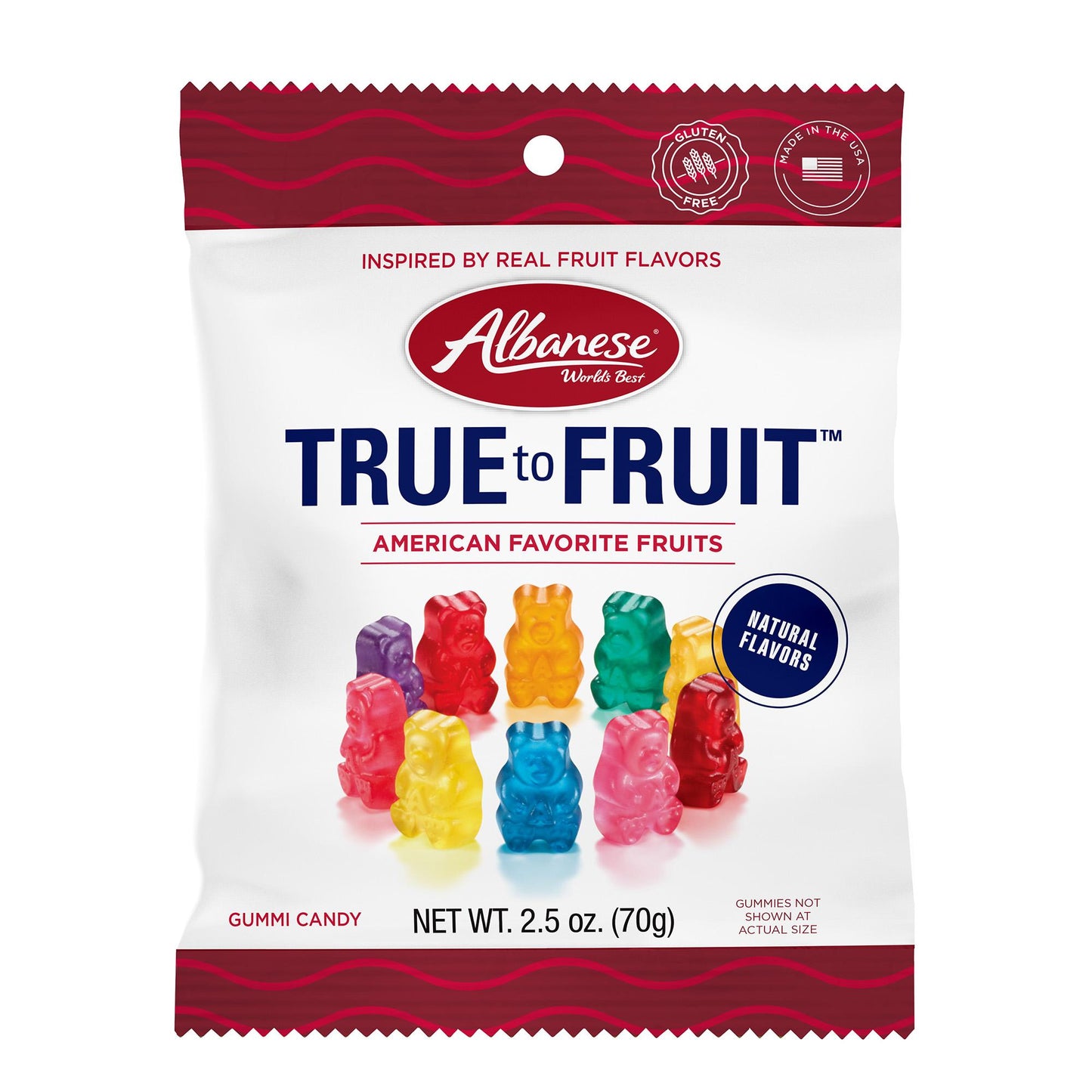 Albanese True to Fruit™ American Favorite Fruits Peg Bag 2.5oz X 12 Units