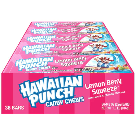 Hawaiian Punch Chews Bar Lemon Berry Squeeze 0.8Oz X 36 Units