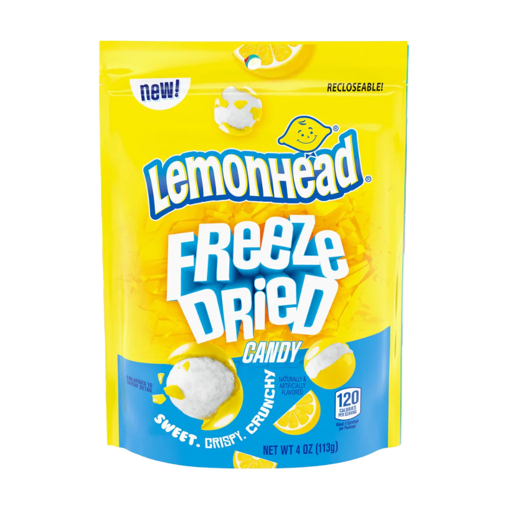Lemonhead Freeze Dried Candy Pouch 4oz X 8 Units