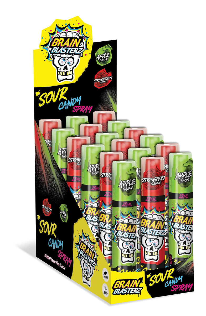 Brain Blasterz Sour Candy Spray Apple & Strawberry 28ml X 18 Units