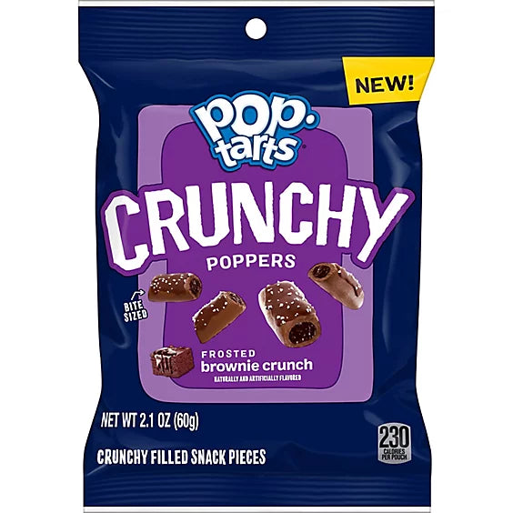 Pop Tarts Crunchy Poppers Frosted Brownie 2.1oz x 6 Units