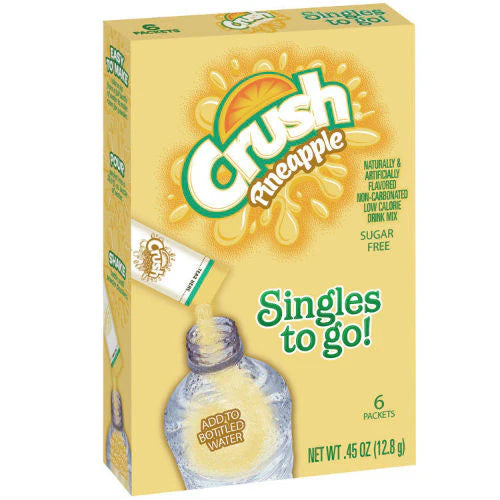Singles to Go - Crush - Pineapple (6 Pack) X 12 Units