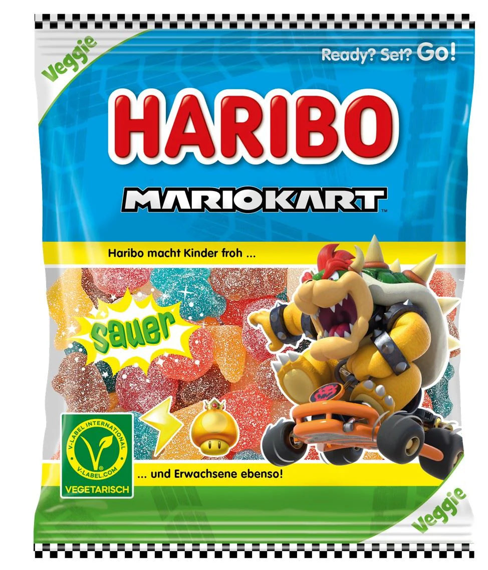 Europe - Haribo Mario Kart Sauer 160g X 34 Units