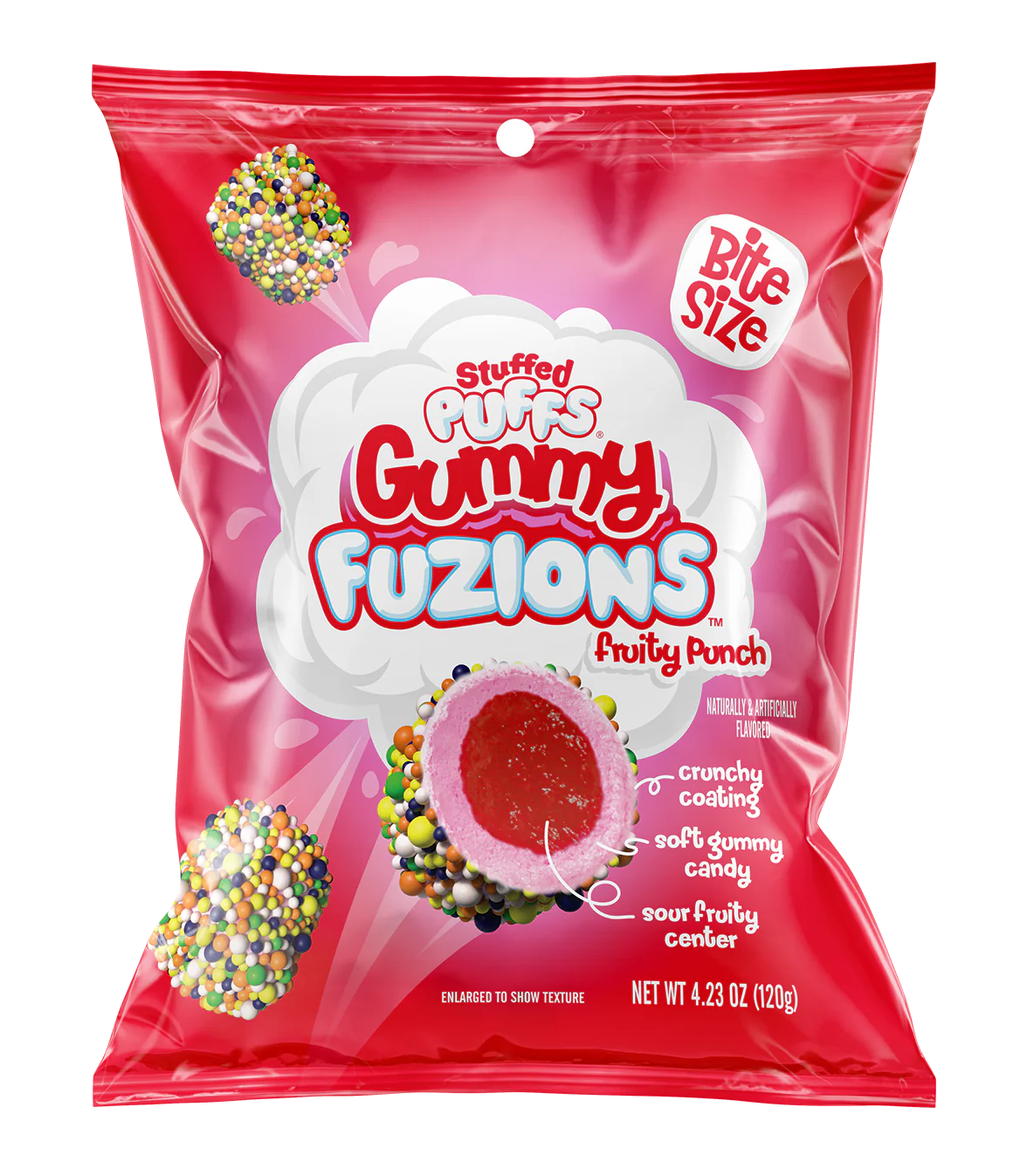 Stuffed Puffs Fuzions Fruity Punch 4.36oz X 8 Units