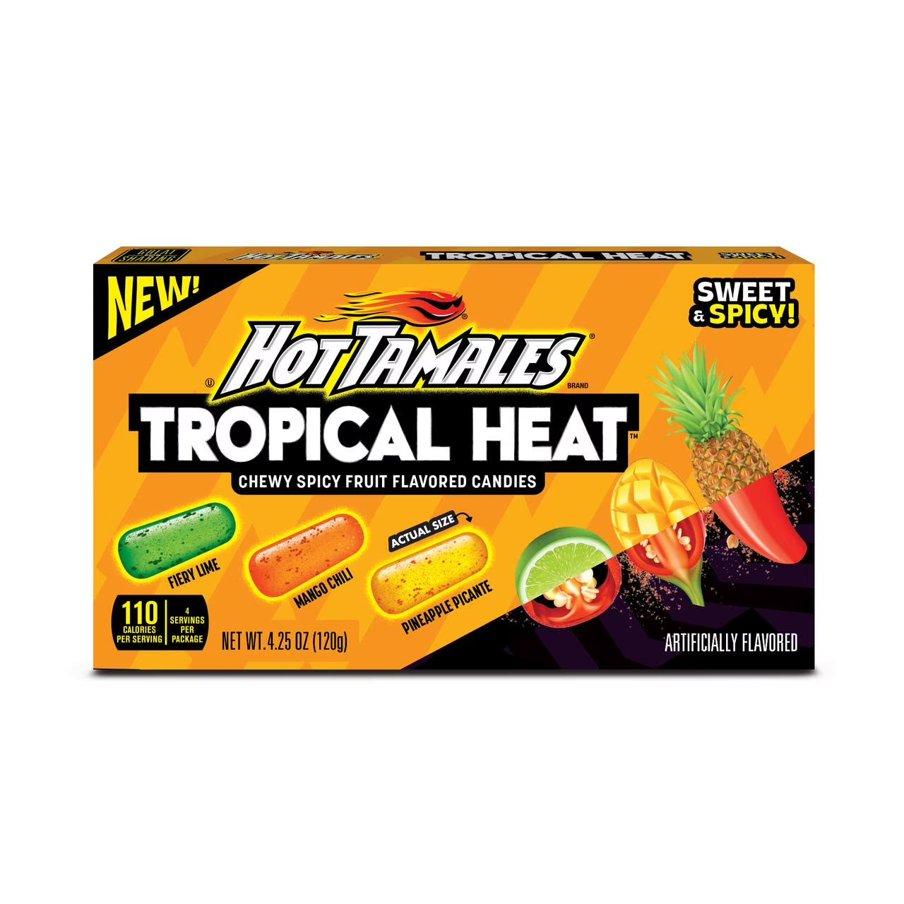 Theater Box Hot Tamales Tropical Heat 5oz X 12 Units