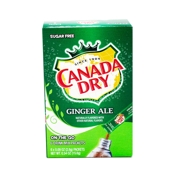 Singles to Go - Canada Dry - Gingerale (6 Pack) X 12 Units
