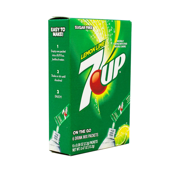 Singles to Go - 7UP - Lemon Lime (6 Pack) X 12 Units