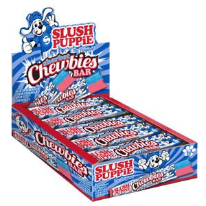 UK Slush Puppie - Blue Raspberry & Cherry Chewbies Bar 25g X 50 Units