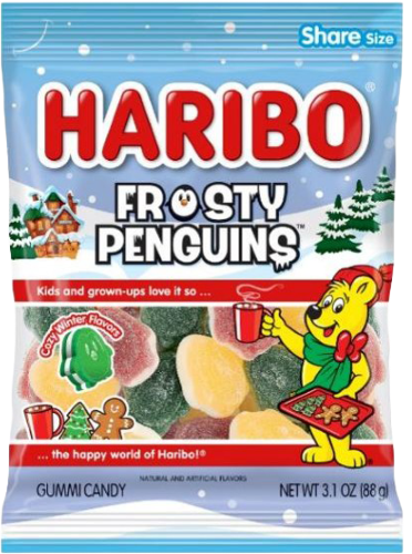 Xmas - Haribo Frosty Penguins 3.1oz X 12 Units