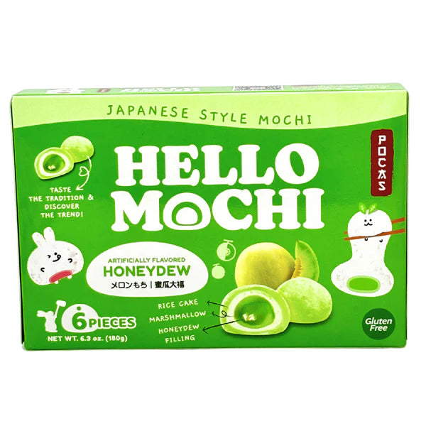 Pocas Hello Mochi - Honeydew(6Pcs) 6.3oz X 12 Units