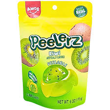 Amos Peelerz Gummy Kiwi 6oz X 12 Units
