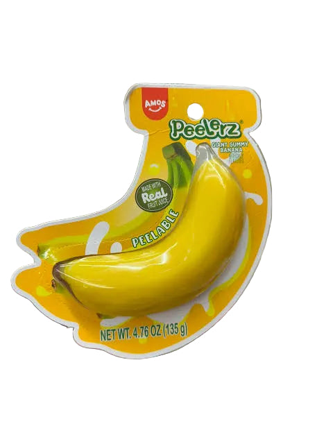 Amos Peelerz Giant Gummy Banana 4.76oz X 12 Units