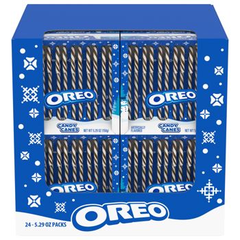 Xmas - Oreo Cookie & Creme Candy Canes 5.29oz X 24 Units
