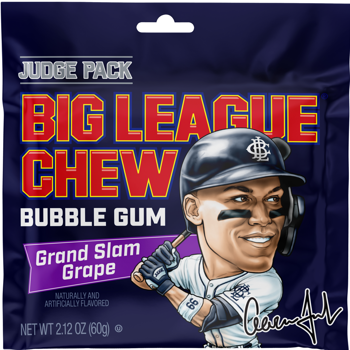 Big League Chew Aaron Judge Grand Slam Grape 2.12oz X 12 Units
