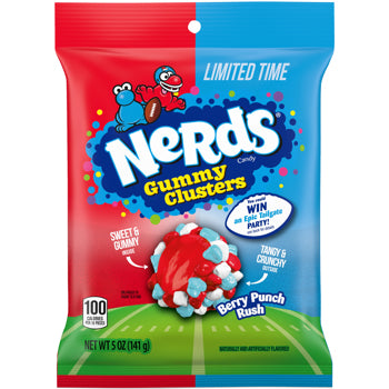 Nerds Gummy Clusters Berry Punch Rush Bag 5oz X 12 Units