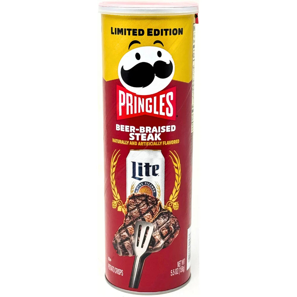 Pringles Miller Lite Beer Braised Steak 5.5oz X 14 Units