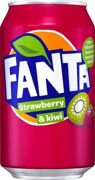 Fanta Strawberry Kiwi Can 330ml X 24 Units (shipping included)