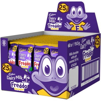 UK Cadbury Dairy Milk Freddo Caramel 19.5g X 60 Units