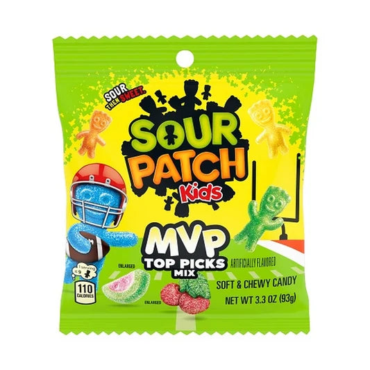 Sour Patch Kids MVP Mix Peg Bag 3.3oz X 12 Units