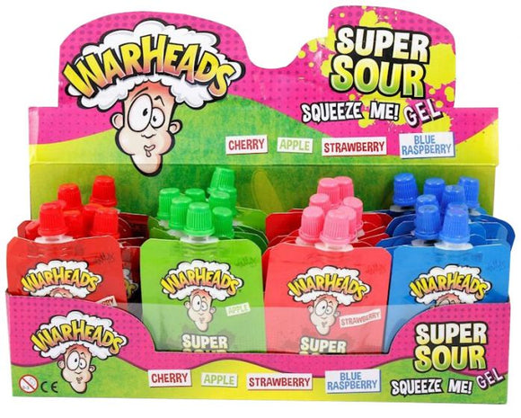 Uk Warheads Super Sour Squeeze Me Gel X 32 Units