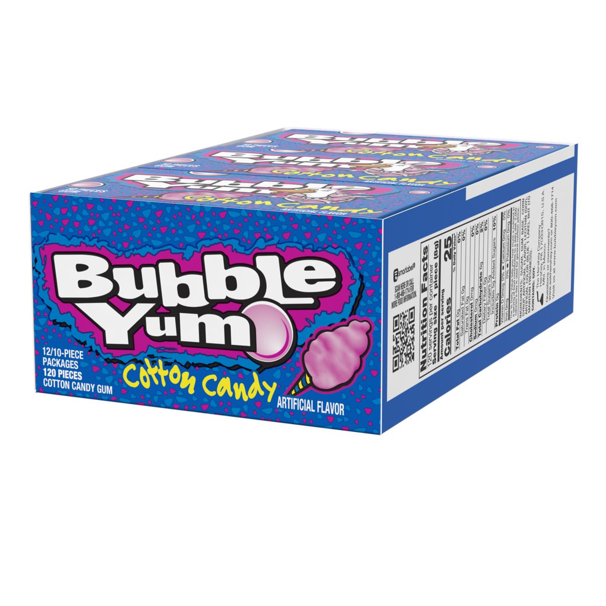 Bubble Yum Big Pack Cotton Candy X 12 Units –