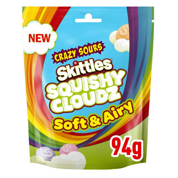 Uk Skittles Squishy Cloudz Sour 94g X 18 Units // EXP July 2024
