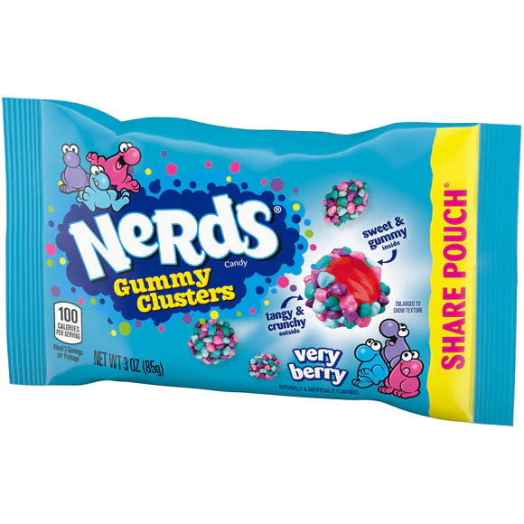 Nerds Clusters Very Berry Share Pack 3oz X 12 Units