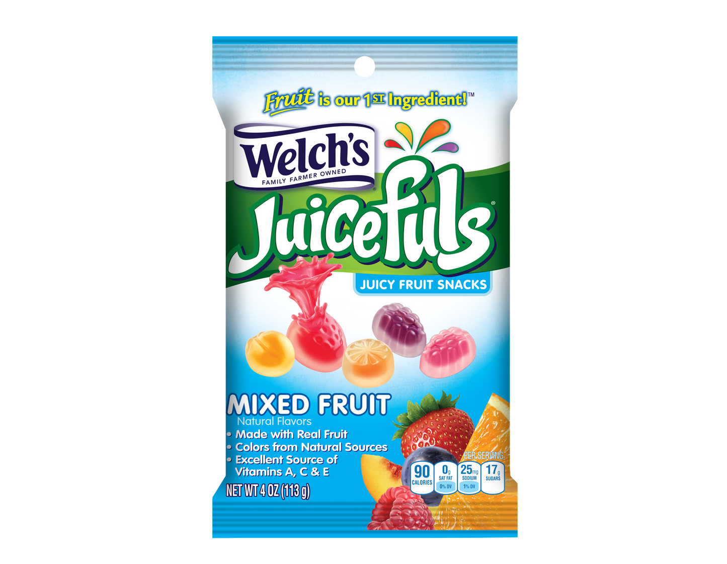 Welch's Juicefuls Mixed Fruit Peg Bag 4oz X 12 Units