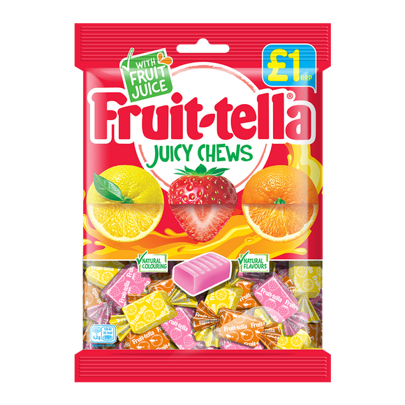 Uk Fruittella Juicy Chews 135g X 12 Units