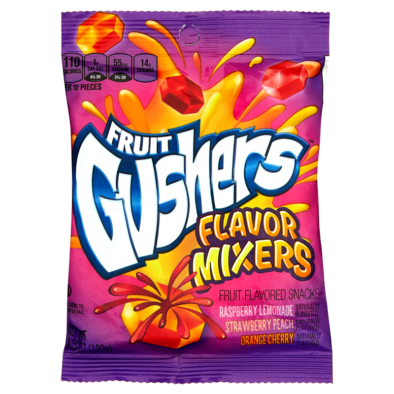 Fruit Gushers Flavor Mixers 4.25oz X 8 Units