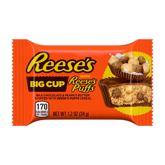 Reese Big Cup with Reese Puffs - Standard Size 1.2oz X 16 Units