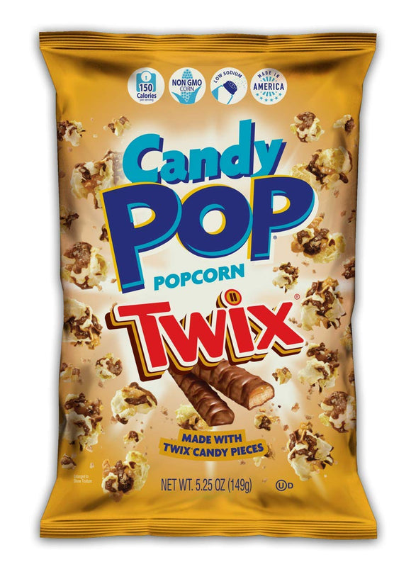 Candy Pop Popcorn Twix 5.25oz X 12 Units