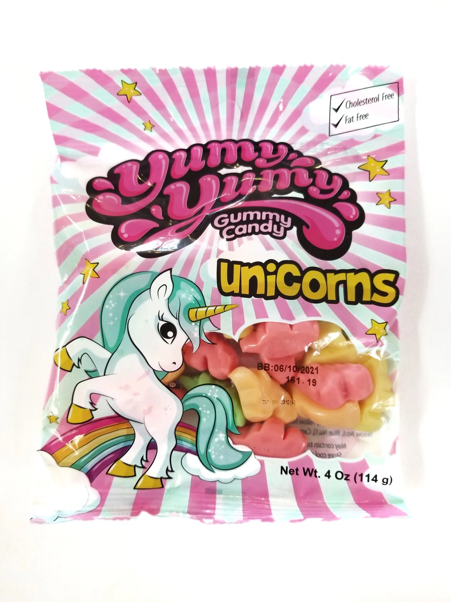 Yumy Yumy Unicorns Peg Bag 4.5oz X 12 Units
