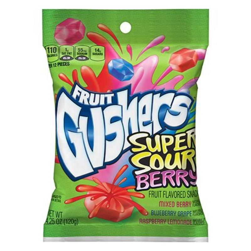 FRUIT GUSHERS SUPER SOUR BERRY