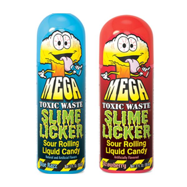 Toxic Waste Mega Slime Licker Sour Candy 3oz X 12 Units