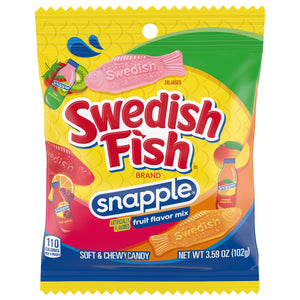 Swedish Fish Kids Snapple Peg Bag 3.59oz X 12 Units