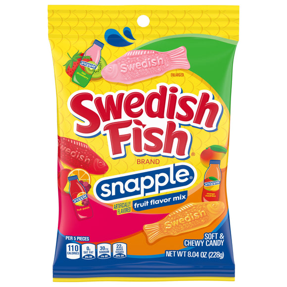 Swedih Fish Kids Snapple Peg Bag 8oz X 12 Units