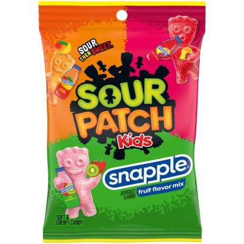 Sour Patch Kids Snapple Peg Bag 8.02oz X 12 Units