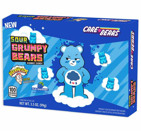 Warheads Sour Grumpy Bears Theater Box 3.5oz X 12 Units