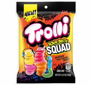 Trolli Peg Bag - Sour Brite Squad 4.25oz X 12 Units