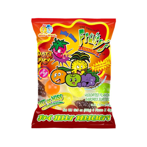 DinDon Ju-C Jelly Hot & Spicy Peg Bag 12.6oz X 30 Units